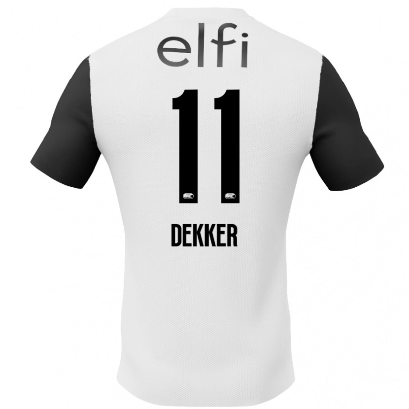 Danxen Kinder Isabella Dekker #11 Weiß Schwarz Auswärtstrikot Trikot 2024/25 T-Shirt Schweiz