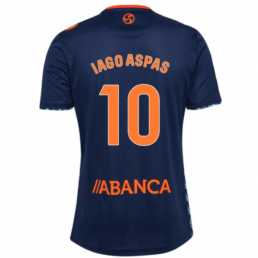 Danxen Kinder Iago Aspas #10 Marineblau Auswärtstrikot Trikot 2024/25 T-Shirt Schweiz