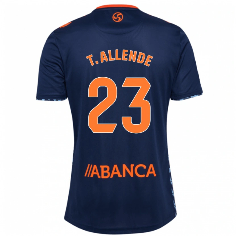 Danxen Kinder Tadeo Allende #23 Marineblau Auswärtstrikot Trikot 2024/25 T-Shirt Schweiz