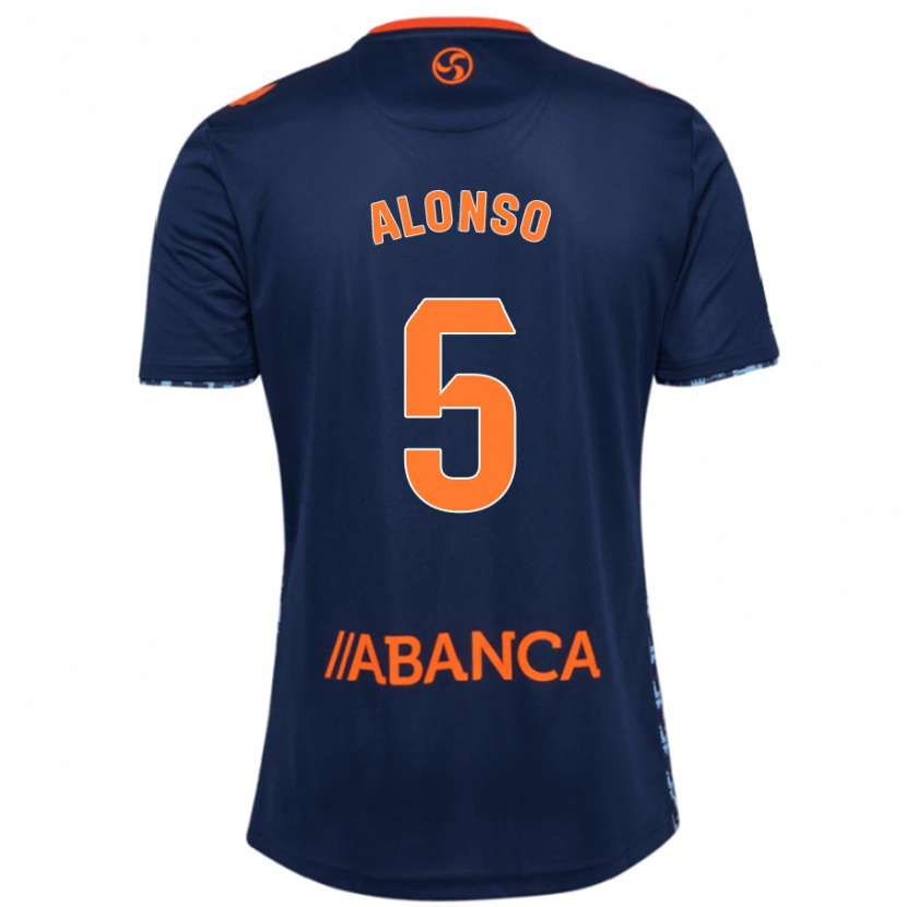 Danxen Kinder Gael Alonso #5 Marineblau Auswärtstrikot Trikot 2024/25 T-Shirt Schweiz