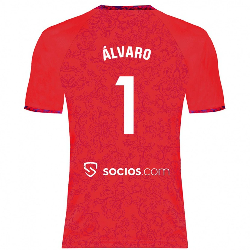 Danxen Kinder Álvaro Fernández #1 Rot Auswärtstrikot Trikot 2024/25 T-Shirt Schweiz