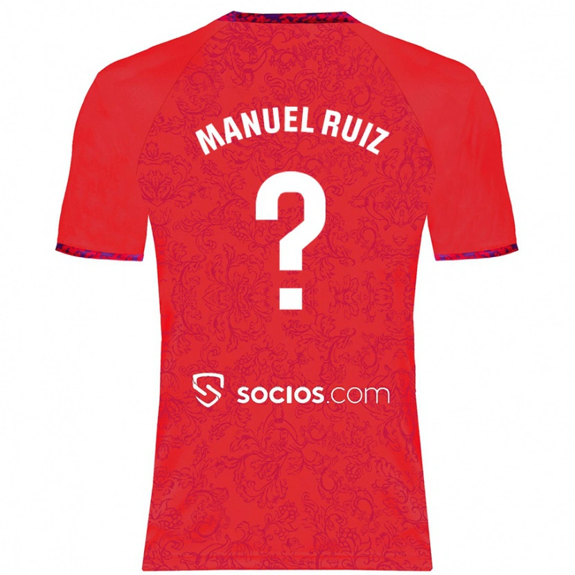 Danxen Kinder José Manuel Ruiz #0 Rot Auswärtstrikot Trikot 2024/25 T-Shirt Schweiz