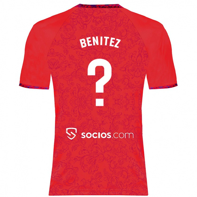 Danxen Kinder Emilio Benítez #0 Rot Auswärtstrikot Trikot 2024/25 T-Shirt Schweiz