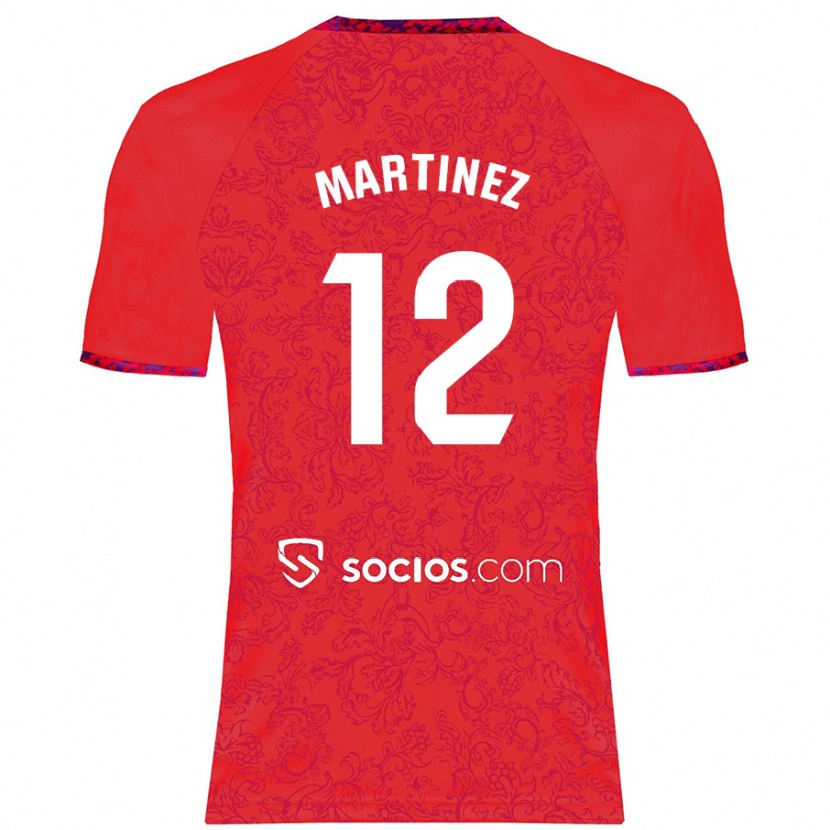 Danxen Kinder Gabri Martinez #12 Rot Auswärtstrikot Trikot 2024/25 T-Shirt Schweiz