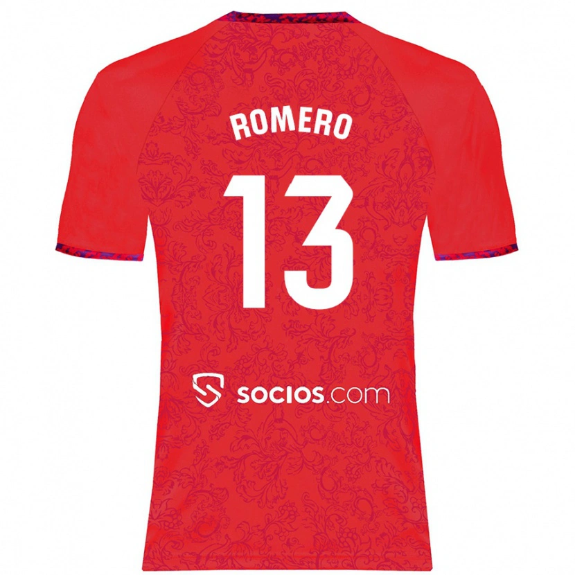 Danxen Kinder Rafael Romero #13 Rot Auswärtstrikot Trikot 2024/25 T-Shirt Schweiz