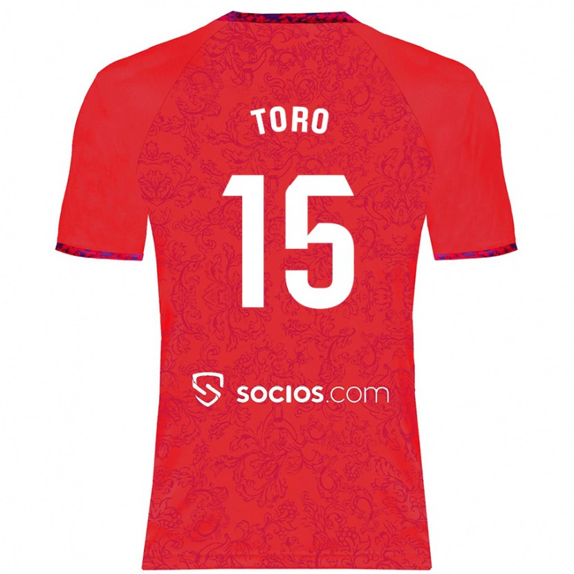 Danxen Kinder Juanan Toro #15 Rot Auswärtstrikot Trikot 2024/25 T-Shirt Schweiz