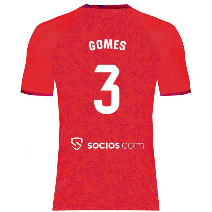 Danxen Kinder Diana Gomes #3 Rot Auswärtstrikot Trikot 2024/25 T-Shirt Schweiz