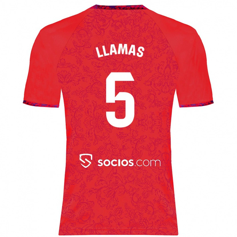 Danxen Kinder Eva Llamas #5 Rot Auswärtstrikot Trikot 2024/25 T-Shirt Schweiz