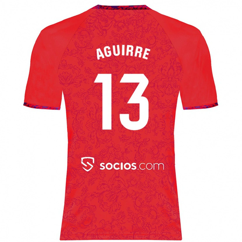 Danxen Kinder Yolanda Aguirre #13 Rot Auswärtstrikot Trikot 2024/25 T-Shirt Schweiz