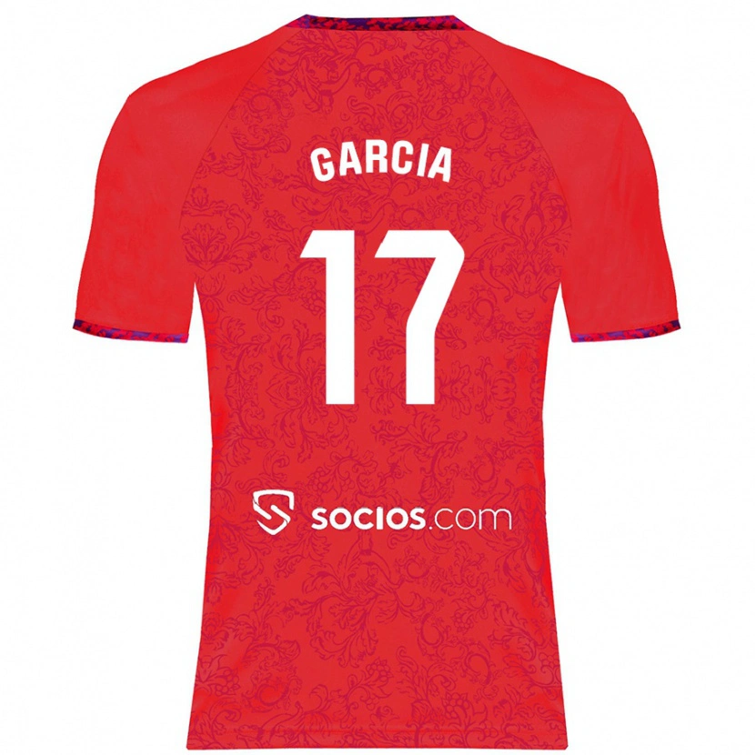 Danxen Kinder Débora García #17 Rot Auswärtstrikot Trikot 2024/25 T-Shirt Schweiz