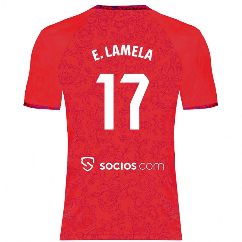 Danxen Kinder Erik Lamela #17 Rot Auswärtstrikot Trikot 2024/25 T-Shirt Schweiz