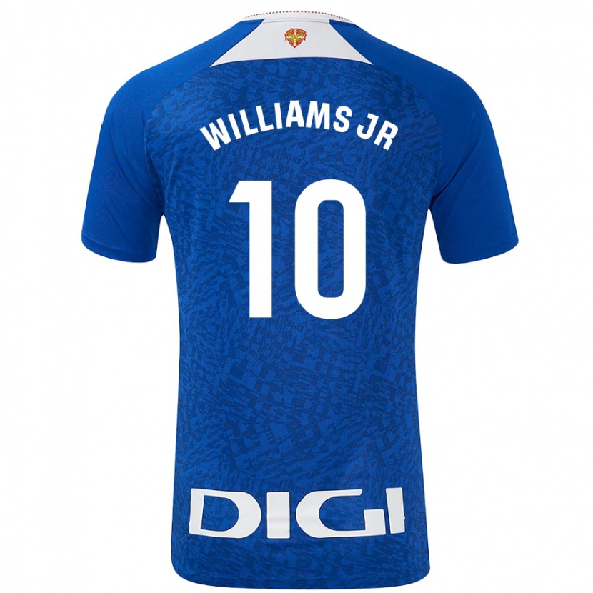 Danxen Kinder Nico Williams #10 Königsblau Auswärtstrikot Trikot 2024/25 T-Shirt Schweiz