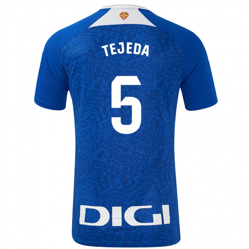 Danxen Kinder Diego Tejeda #5 Königsblau Auswärtstrikot Trikot 2024/25 T-Shirt Schweiz