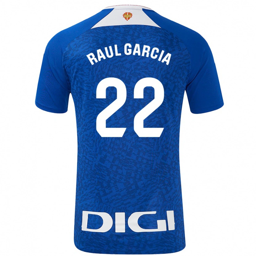 Danxen Kinder Raúl García #22 Königsblau Auswärtstrikot Trikot 2024/25 T-Shirt Schweiz