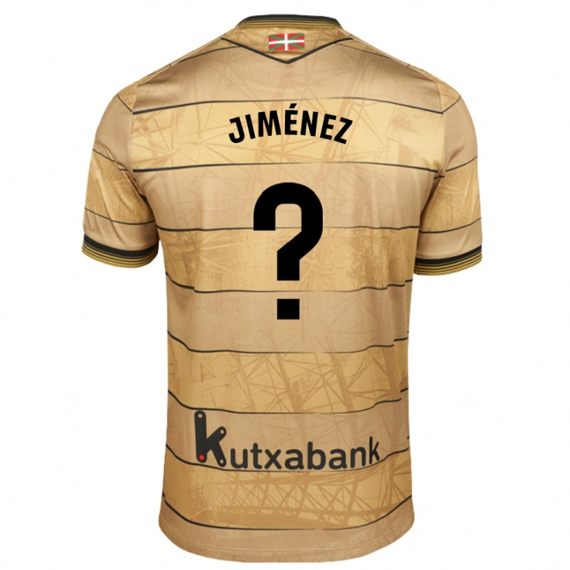 Danxen Kinder Javier Jiménez #0 Braun Auswärtstrikot Trikot 2024/25 T-Shirt Schweiz