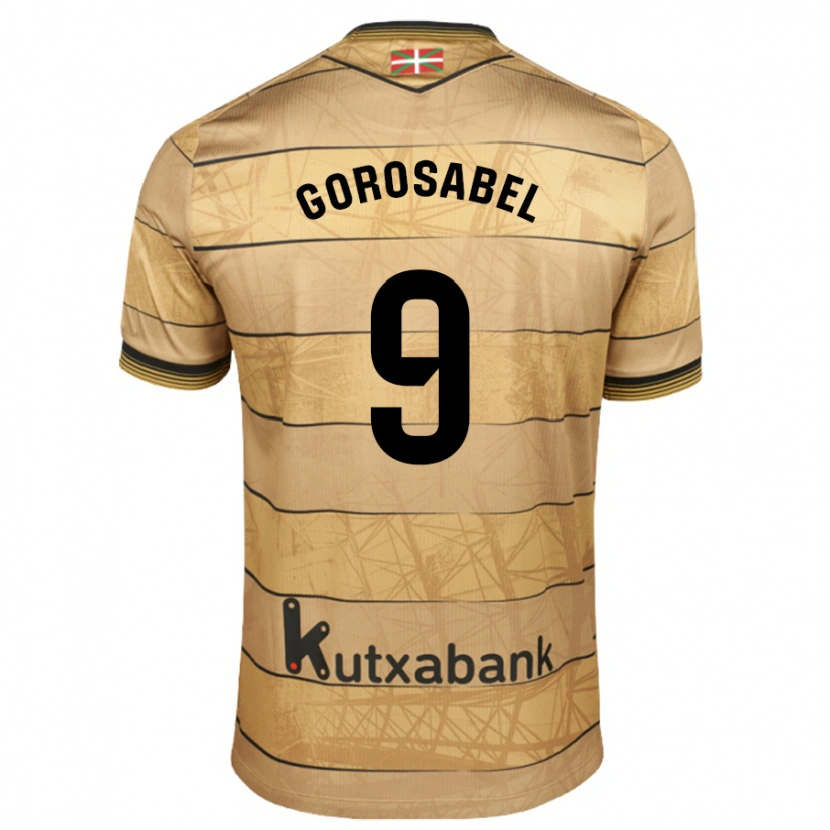 Danxen Kinder Jakes Gorosabel #9 Braun Auswärtstrikot Trikot 2024/25 T-Shirt Schweiz