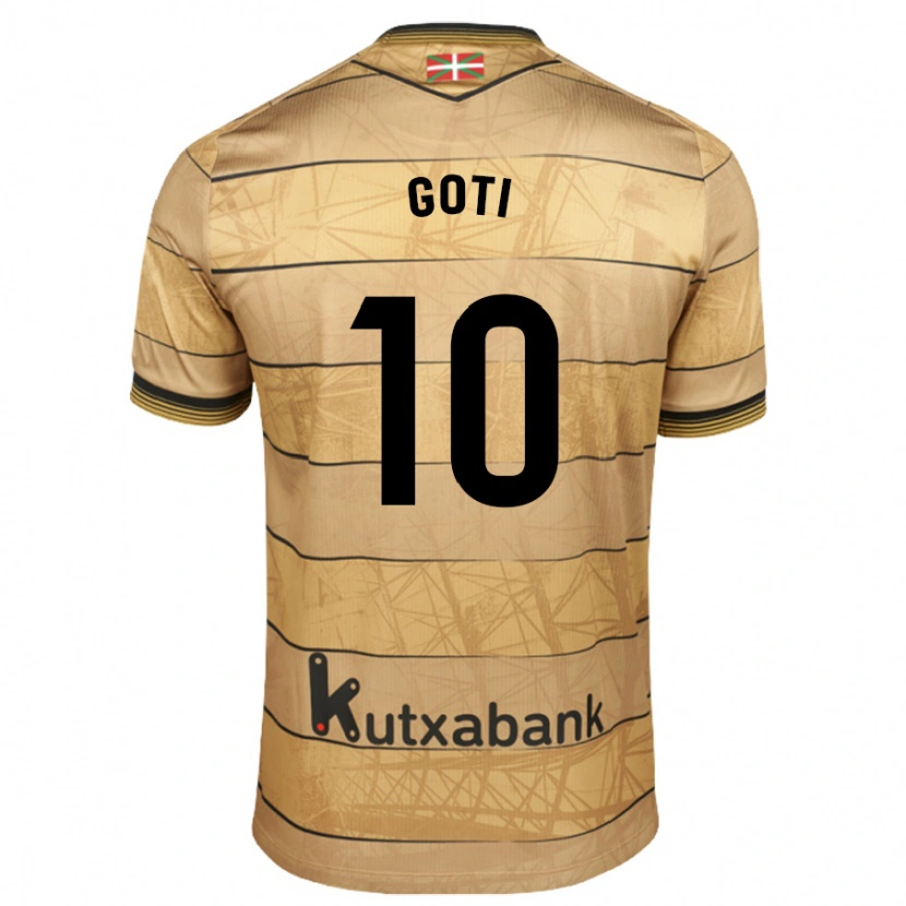 Danxen Kinder Mikel Goti #10 Braun Auswärtstrikot Trikot 2024/25 T-Shirt Schweiz