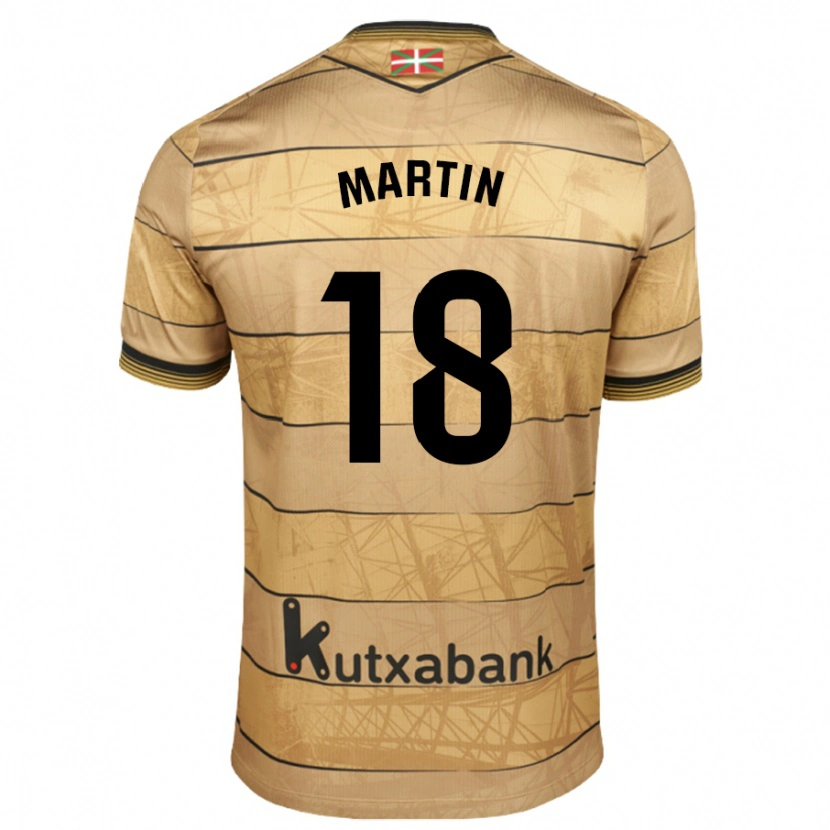 Danxen Kinder Hugo Martín #18 Braun Auswärtstrikot Trikot 2024/25 T-Shirt Schweiz