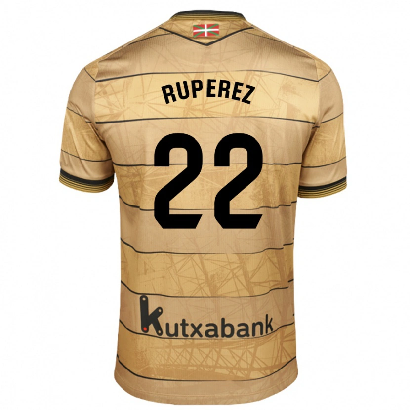 Danxen Kinder Iñaki Rupérez #22 Braun Auswärtstrikot Trikot 2024/25 T-Shirt Schweiz