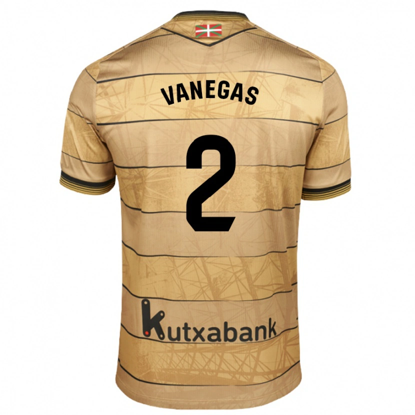 Danxen Kinder Manuela Vanegas #2 Braun Auswärtstrikot Trikot 2024/25 T-Shirt Schweiz