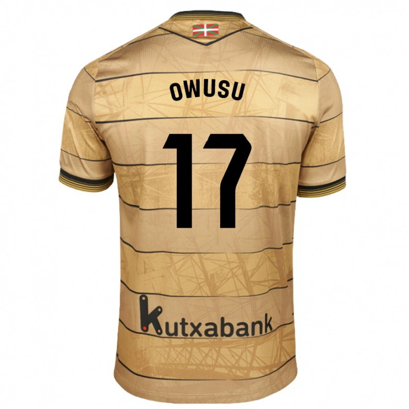 Danxen Kinder Jacqueline Owusu #17 Braun Auswärtstrikot Trikot 2024/25 T-Shirt Schweiz