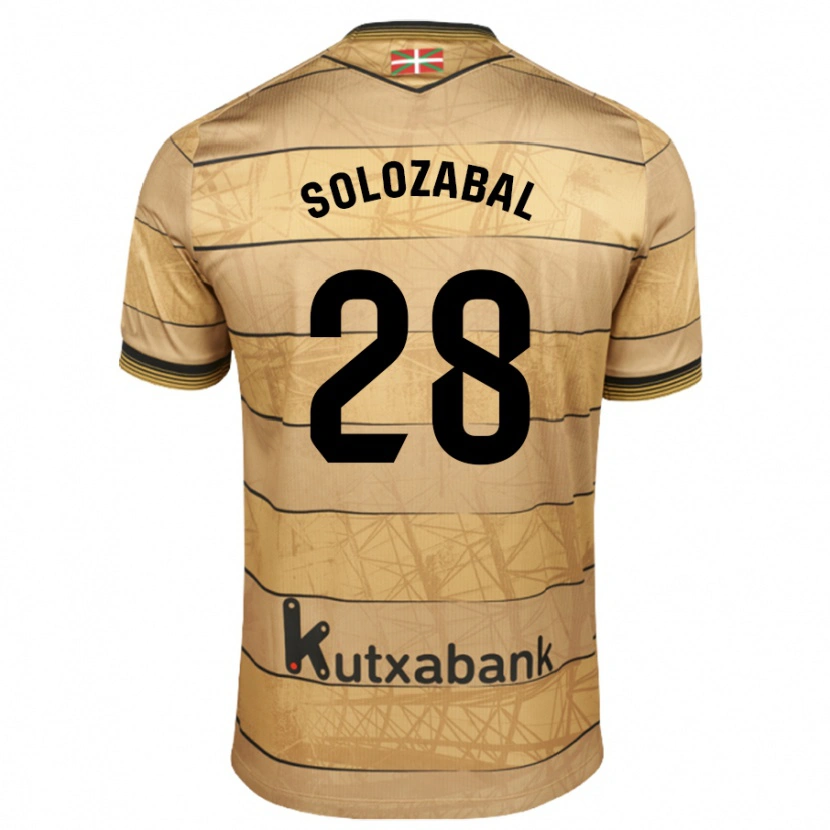 Danxen Kinder Malen Solozabal Ibarra #28 Braun Auswärtstrikot Trikot 2024/25 T-Shirt Schweiz