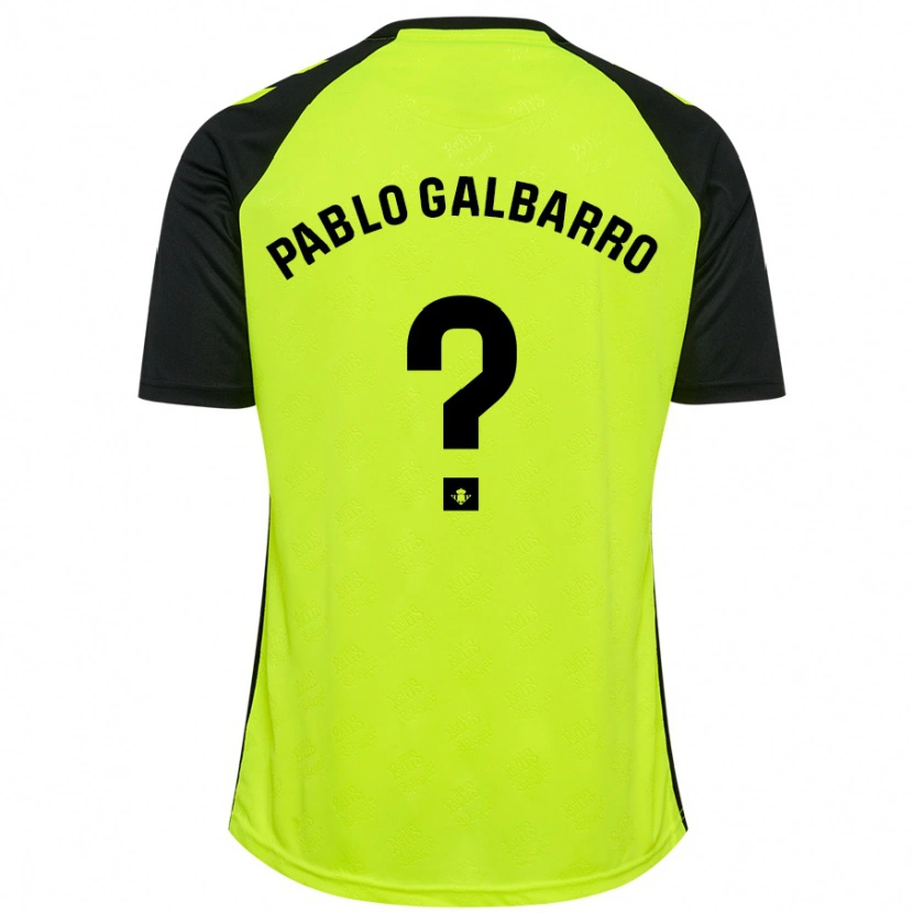 Danxen Kinder Juan Pablo Galbarro #0 Fluoreszierendes Gelb Schwarz Auswärtstrikot Trikot 2024/25 T-Shirt Schweiz