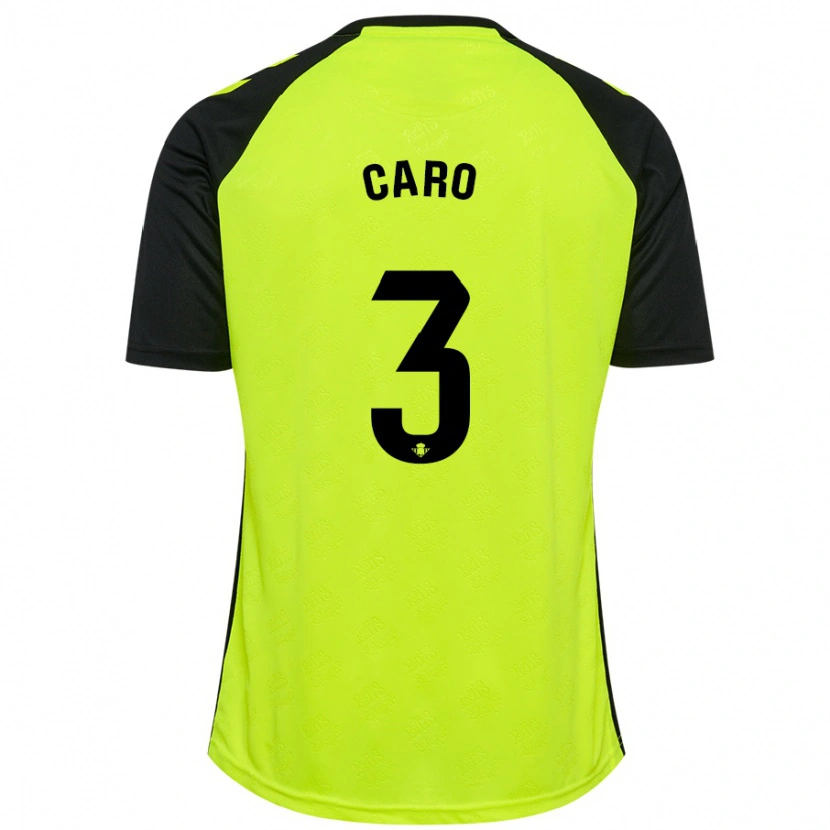 Danxen Kinder Andrés Caro #3 Fluoreszierendes Gelb Schwarz Auswärtstrikot Trikot 2024/25 T-Shirt Schweiz