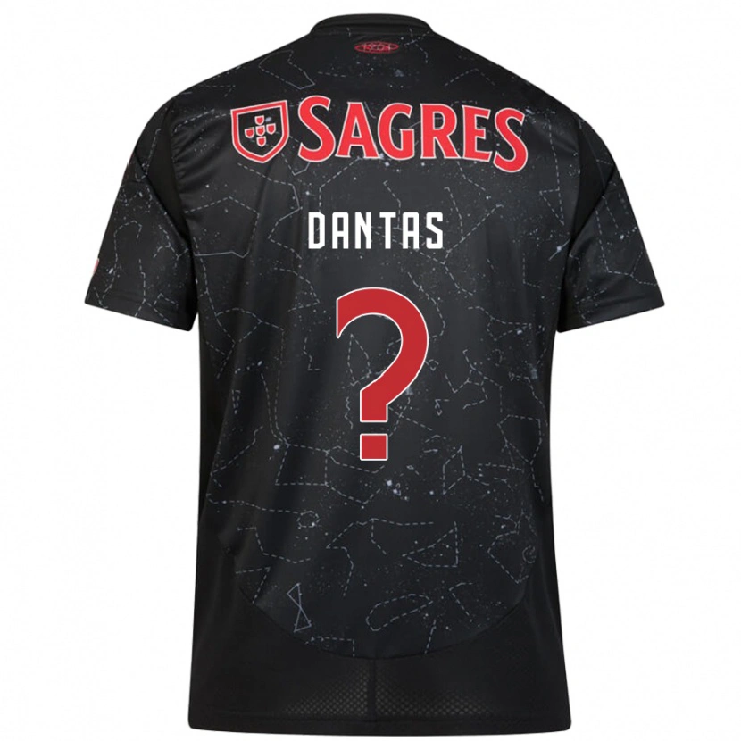 Danxen Kinder Tiago Dantas #0 Schwarz Rot Auswärtstrikot Trikot 2024/25 T-Shirt Schweiz