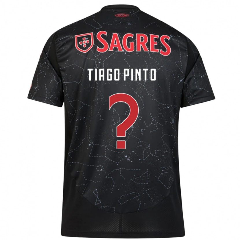 Danxen Kinder Tiago Pinto #0 Schwarz Rot Auswärtstrikot Trikot 2024/25 T-Shirt Schweiz