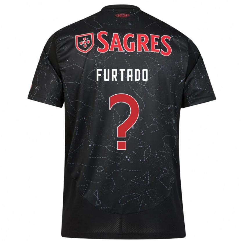 Danxen Kinder Mauro Furtado #0 Schwarz Rot Auswärtstrikot Trikot 2024/25 T-Shirt Schweiz