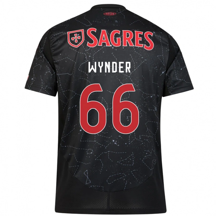 Danxen Kinder Joshua Wynder #66 Schwarz Rot Auswärtstrikot Trikot 2024/25 T-Shirt Schweiz