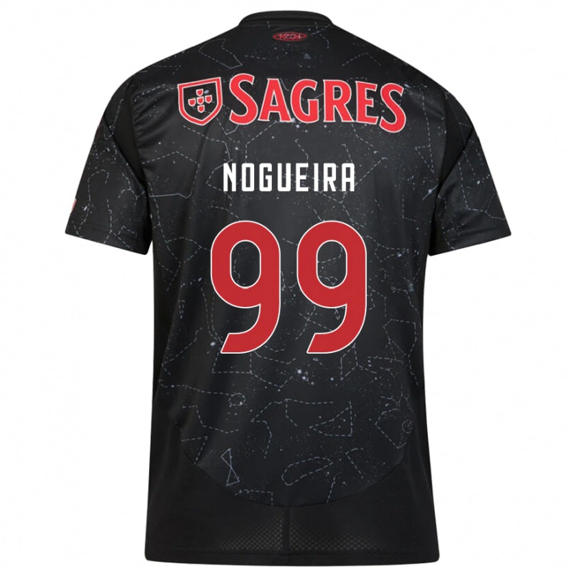 Danxen Kinder Beatriz Nogueira #99 Schwarz Rot Auswärtstrikot Trikot 2024/25 T-Shirt Schweiz