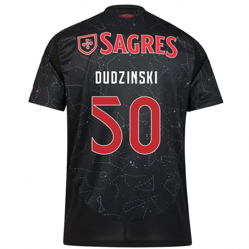 Danxen Kinder Marcel Dudzinski #50 Schwarz Rot Auswärtstrikot Trikot 2024/25 T-Shirt Schweiz