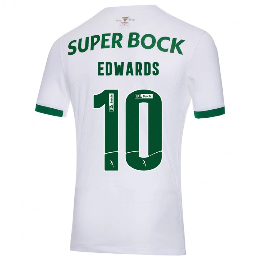 Danxen Kinder Marcus Edwards #10 Weiß Grün Auswärtstrikot Trikot 2024/25 T-Shirt Schweiz