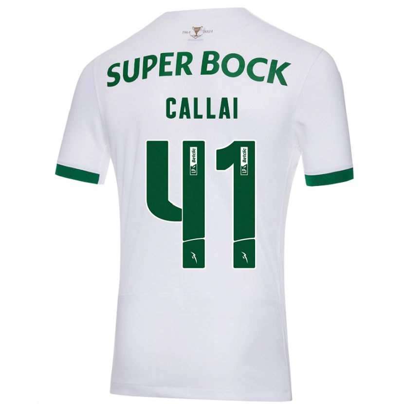 Danxen Kinder Diego Callai #41 Weiß Grün Auswärtstrikot Trikot 2024/25 T-Shirt Schweiz