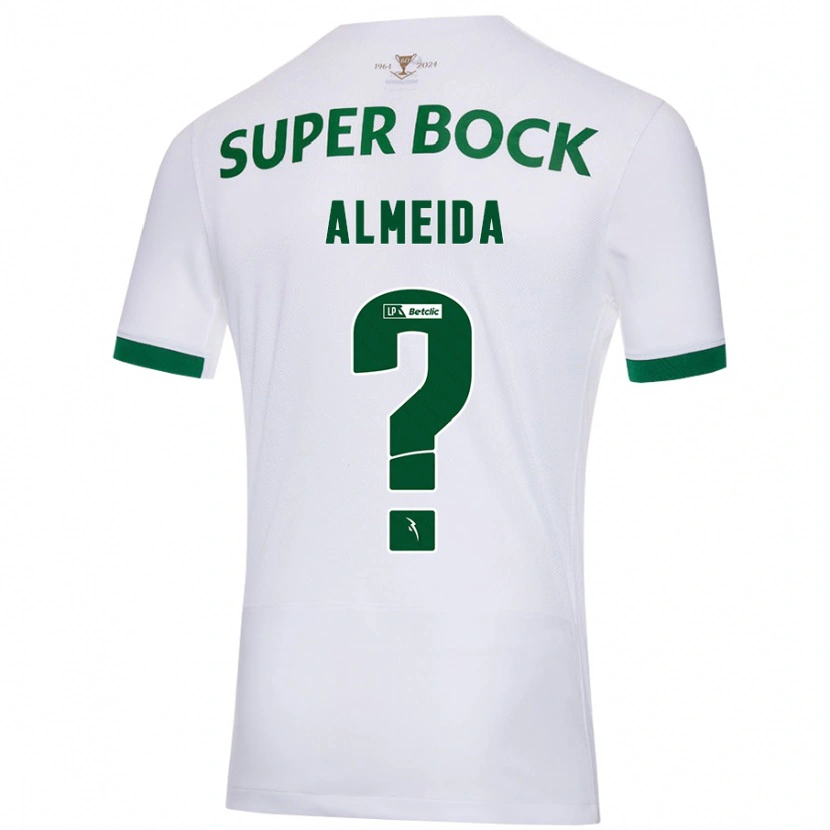 Danxen Kinder Miguel Almeida #0 Weiß Grün Auswärtstrikot Trikot 2024/25 T-Shirt Schweiz