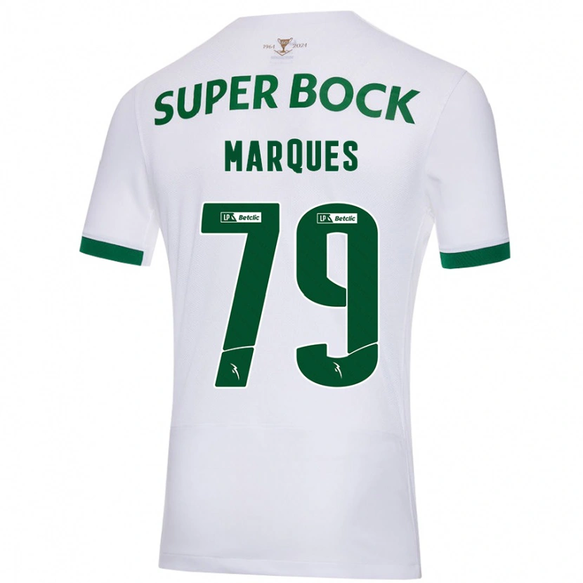 Danxen Kinder Rodrigo Marquês #79 Weiß Grün Auswärtstrikot Trikot 2024/25 T-Shirt Schweiz