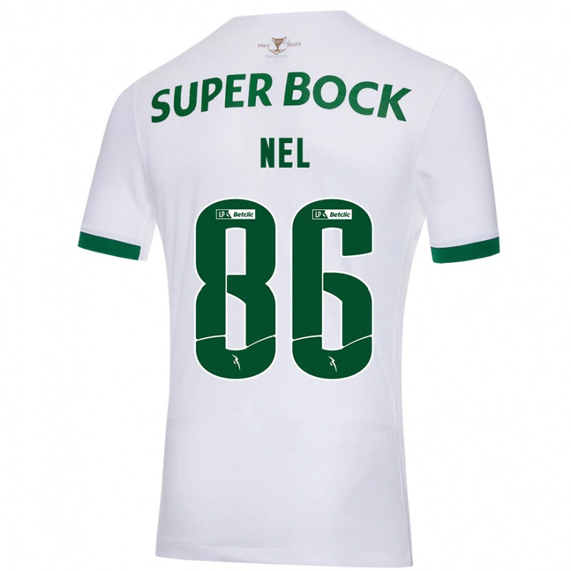 Danxen Kinder Rafael Nel #86 Weiß Grün Auswärtstrikot Trikot 2024/25 T-Shirt Schweiz