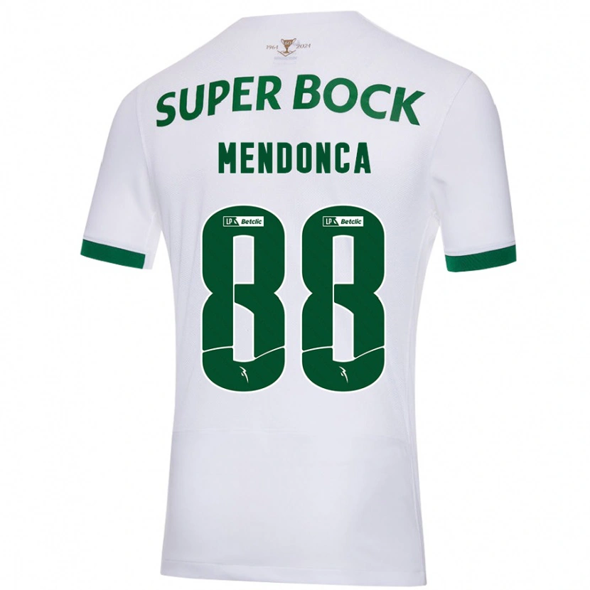 Danxen Kinder Manuel Mendonça #88 Weiß Grün Auswärtstrikot Trikot 2024/25 T-Shirt Schweiz