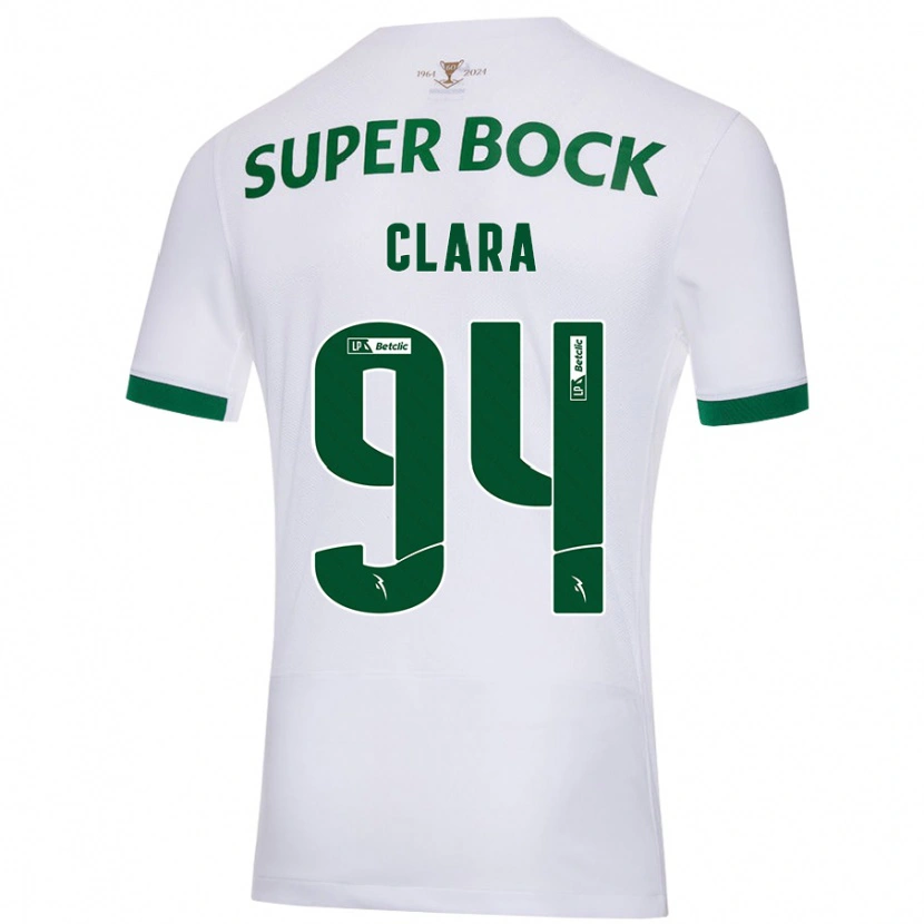 Danxen Kinder Diogo Clara #94 Weiß Grün Auswärtstrikot Trikot 2024/25 T-Shirt Schweiz