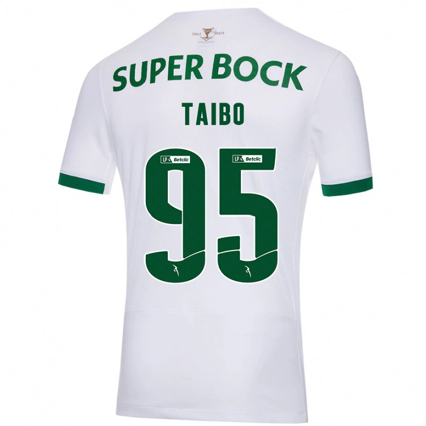 Danxen Kinder Lucas Taibo #95 Weiß Grün Auswärtstrikot Trikot 2024/25 T-Shirt Schweiz