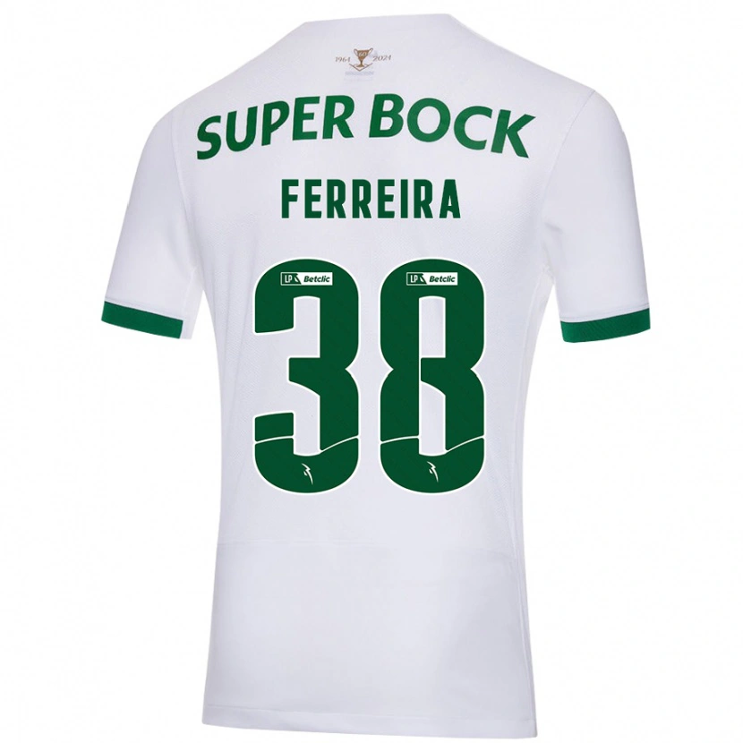 Danxen Kinder Marta Ferreira #38 Weiß Grün Auswärtstrikot Trikot 2024/25 T-Shirt Schweiz