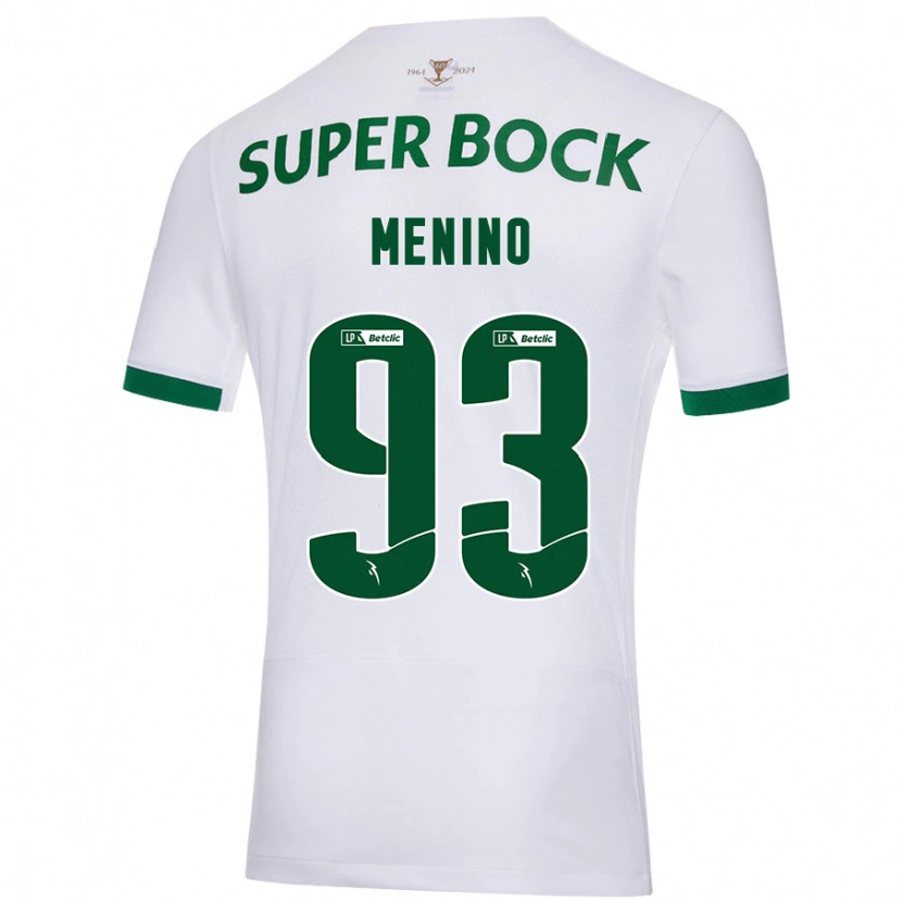 Danxen Kinder Miguel Menino #93 Weiß Grün Auswärtstrikot Trikot 2024/25 T-Shirt Schweiz