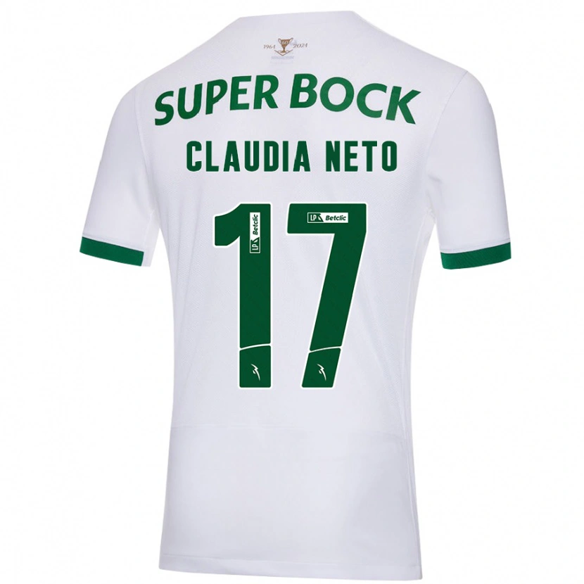 Danxen Kinder Cláudia Teresa Pires Neto #17 Weiß Grün Auswärtstrikot Trikot 2024/25 T-Shirt Schweiz