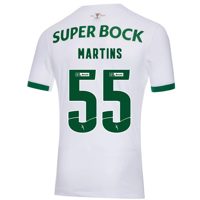 Danxen Kinder Carolina Martins #55 Weiß Grün Auswärtstrikot Trikot 2024/25 T-Shirt Schweiz