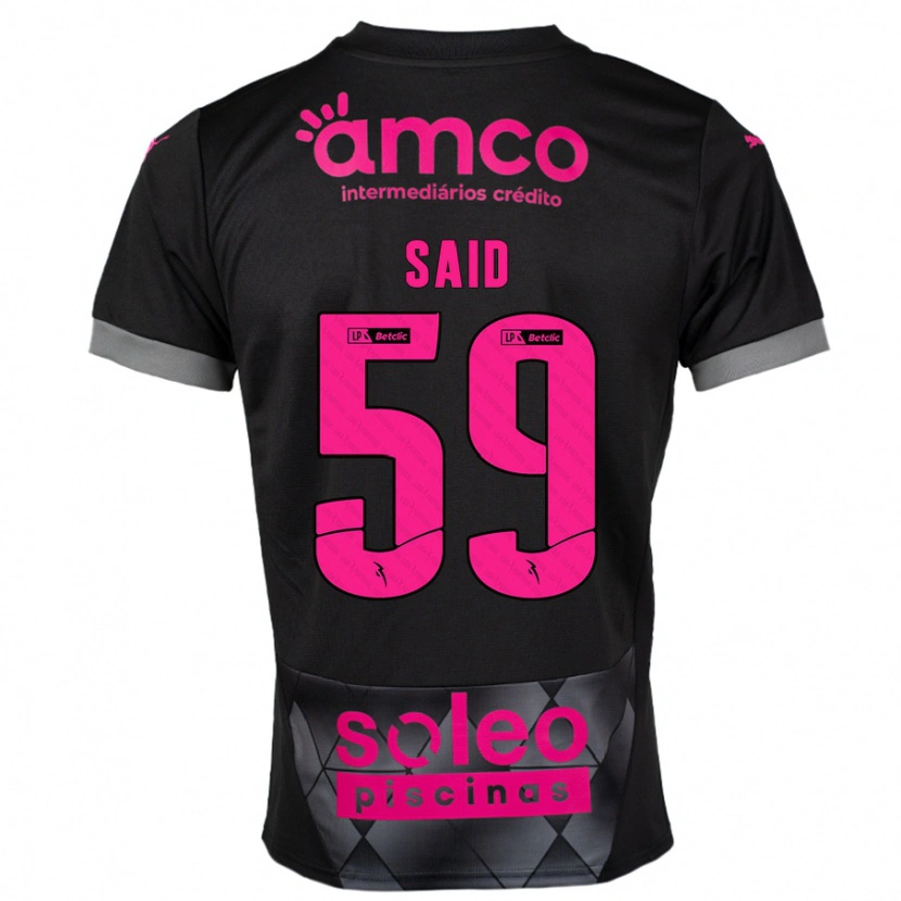 Danxen Kinder Yan Said #59 Schwarz Rosa Auswärtstrikot Trikot 2024/25 T-Shirt Schweiz