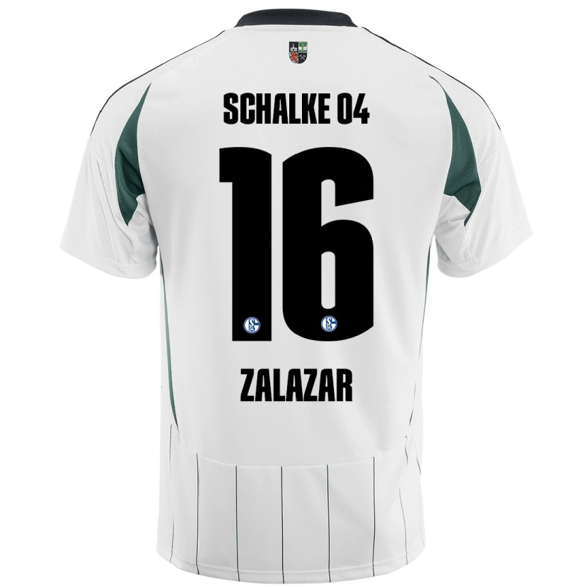 Danxen Kinder Mauro Zalazar #16 Weiß Grün Auswärtstrikot Trikot 2024/25 T-Shirt Schweiz