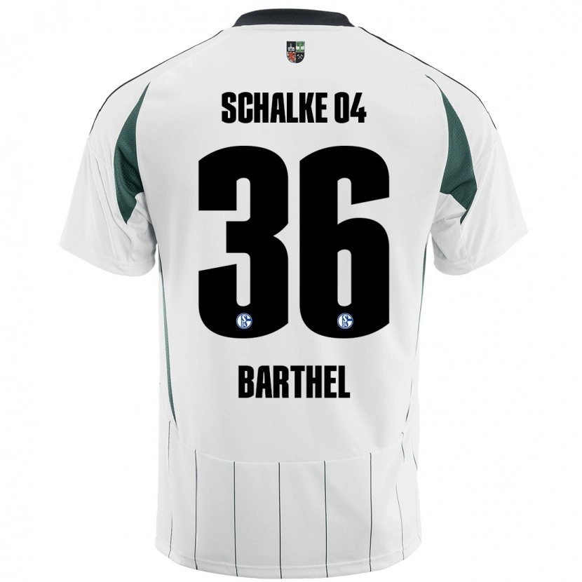 Danxen Kinder Niklas Barthel #36 Weiß Grün Auswärtstrikot Trikot 2024/25 T-Shirt Schweiz