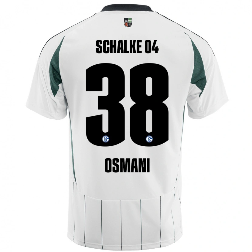 Danxen Kinder Tristan Osmani #38 Weiß Grün Auswärtstrikot Trikot 2024/25 T-Shirt Schweiz